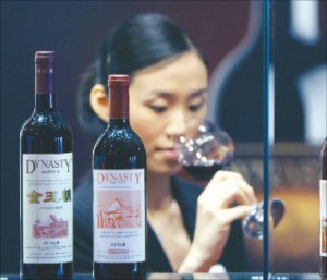 production chinoise de vin