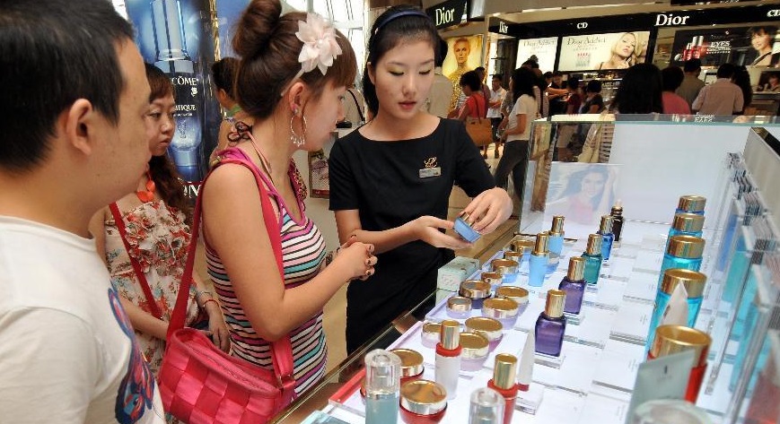 cosmétiques français en Chine