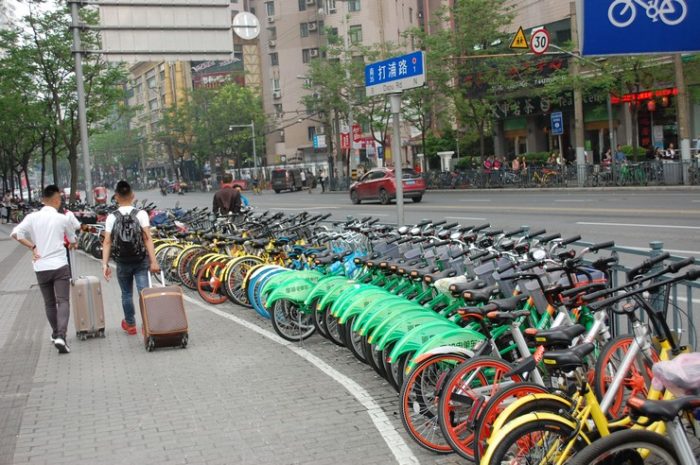 vélos transport en Chine VLS