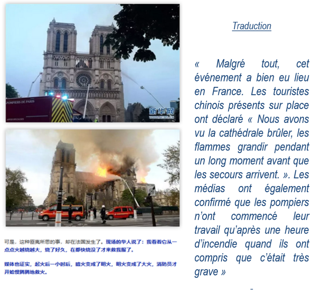 Notre Dame de Paris et Chinois 